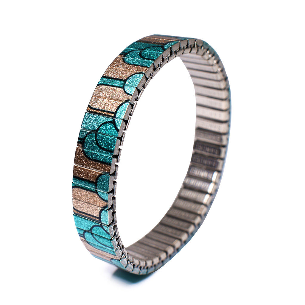 Metropolis - Breakfast at Coco's - 10mm Metallic © 2023 Banded Bracelets