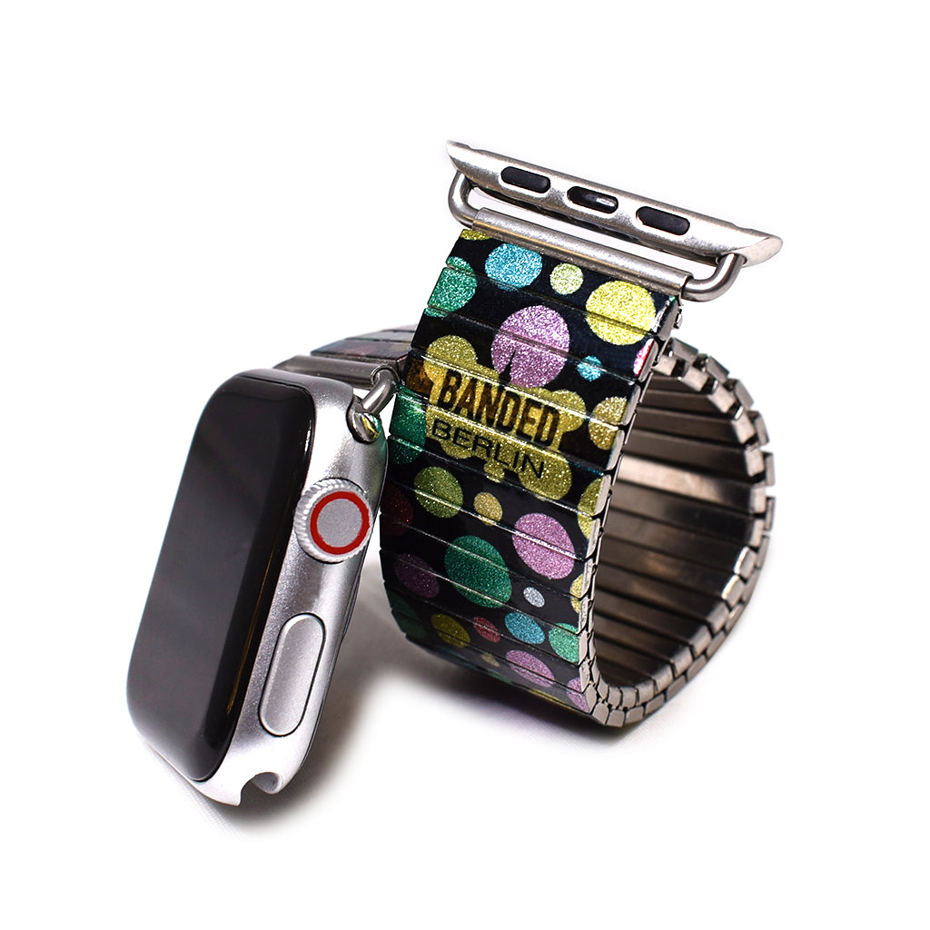 Bubble kaleidoscope Apple watch band by Banded berlin Bracelets handmade in Berlin, Germany