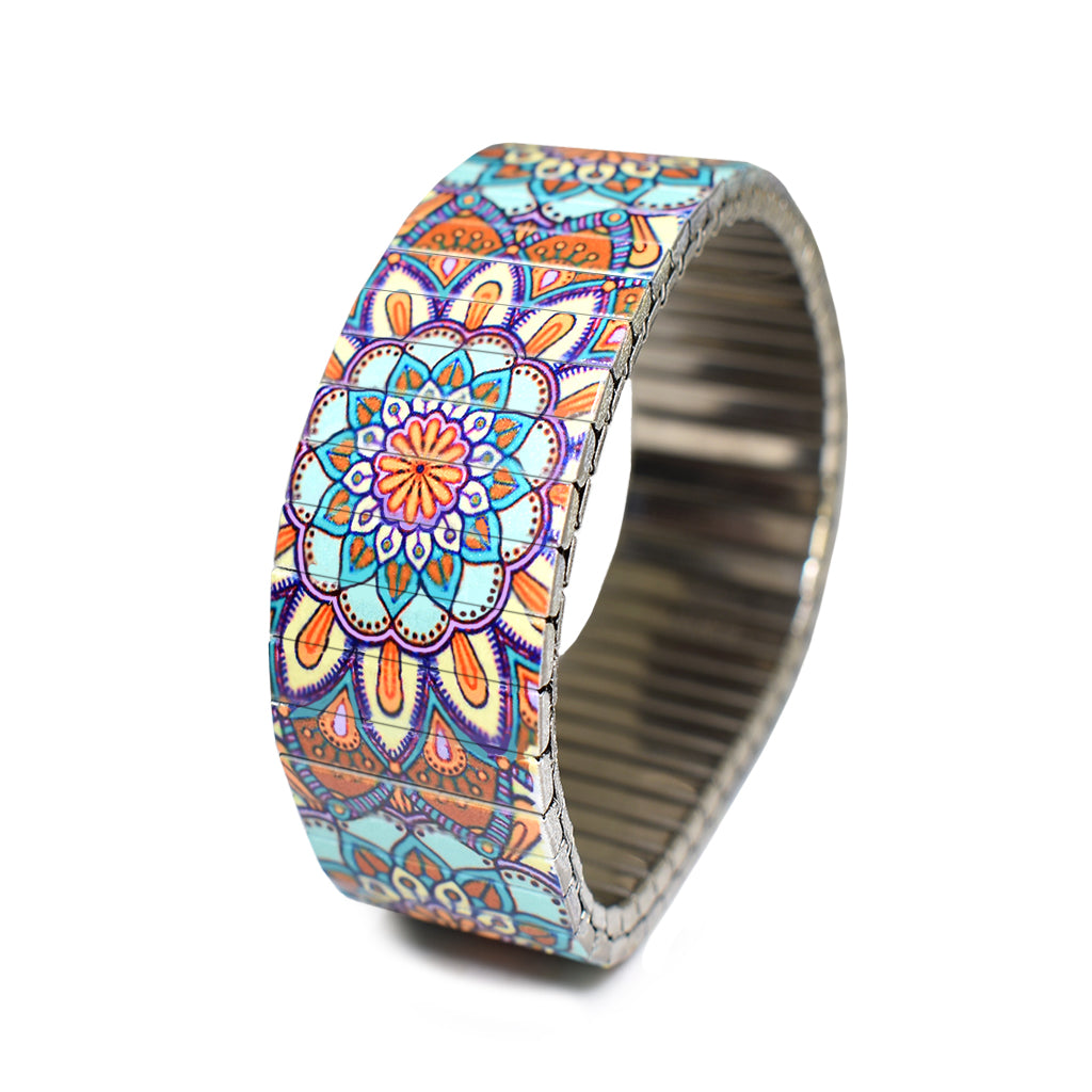 Mediterranean Tile - Passiflora 23mm by Banded Bracelets © 2021, banded berlin